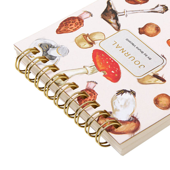 Pocket Art Journal - Mushrooms on White