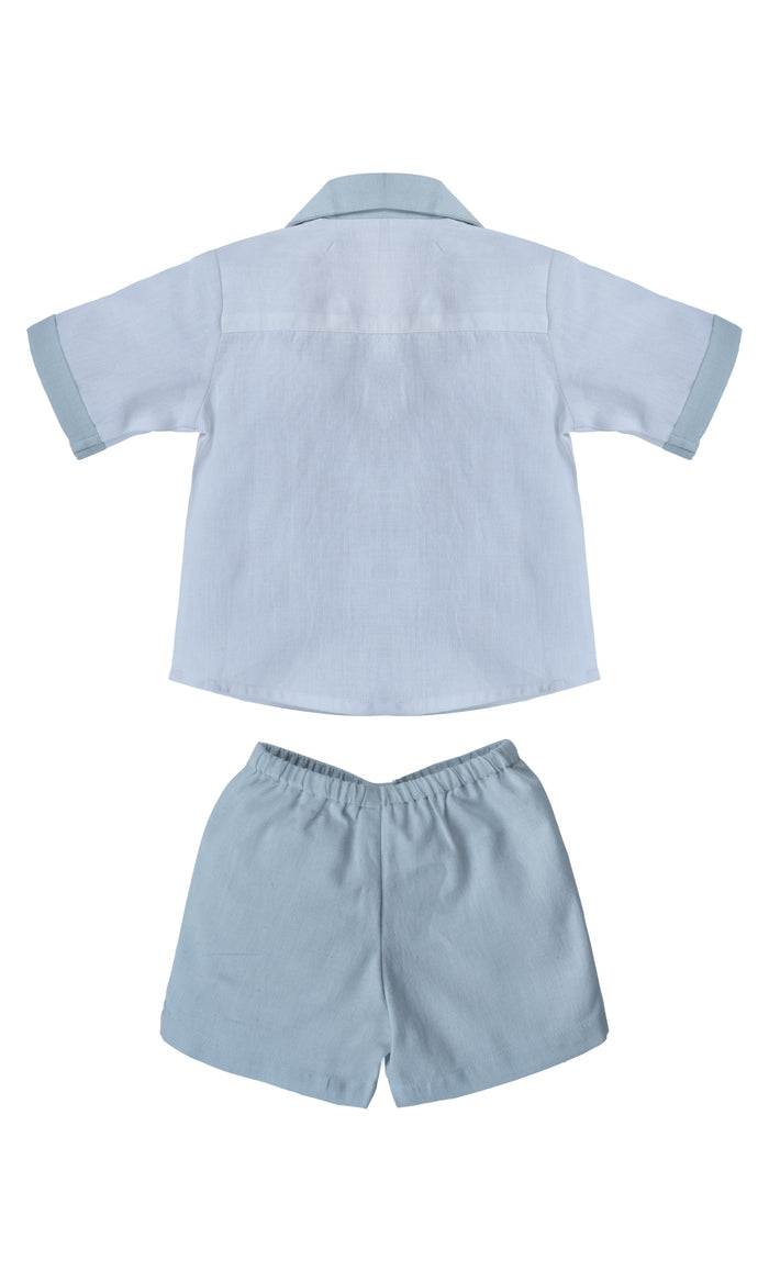 Easter Egg Hunt Shorts and Shirt Set : POWDER BLUE : Infant : Toddler : Tween&nbsp; BOYS SHIRT AND SHORTS Yo Baby India