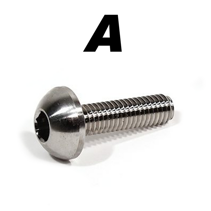 Female Titanium / A- 3/8 Button head