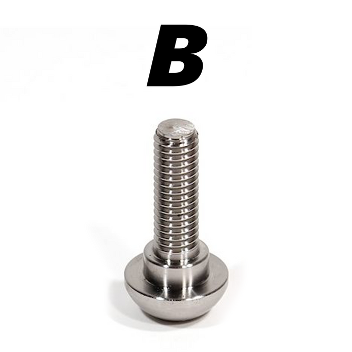 Female Titanium / B- 3/8 to 14mm Button head