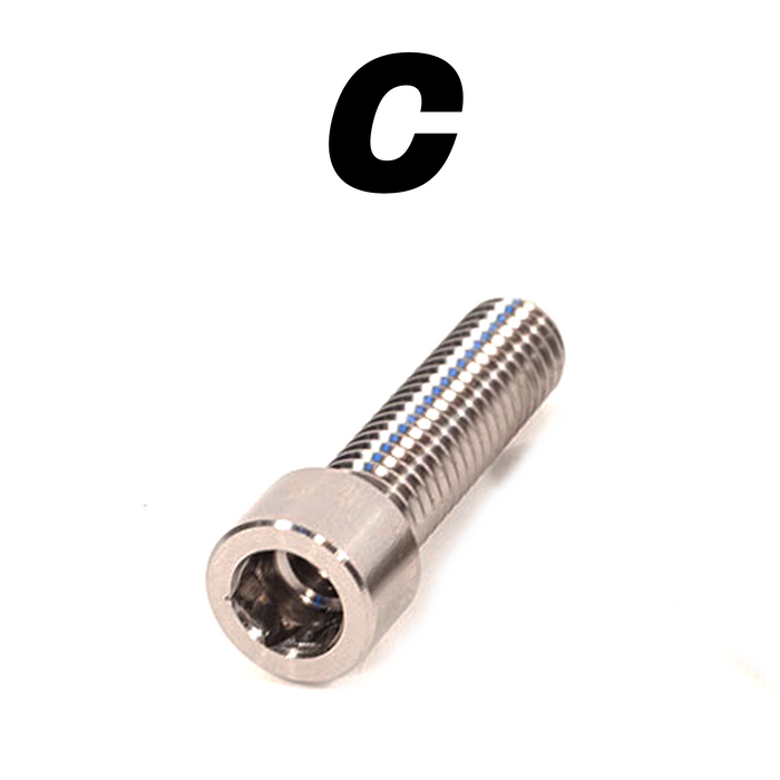 Female Titanium / C- 3/8 Volcano cone bolt