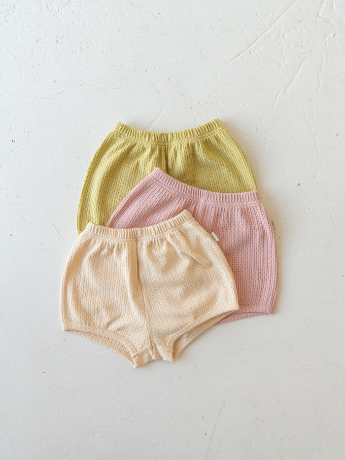 Puff knit shorts