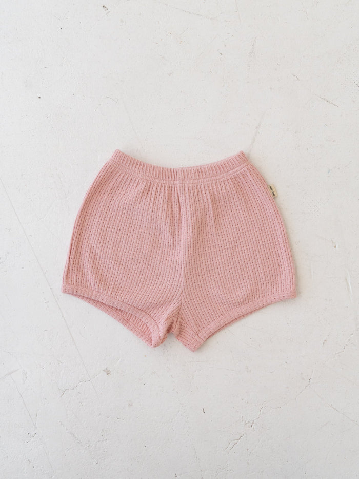 Puff knit shorts