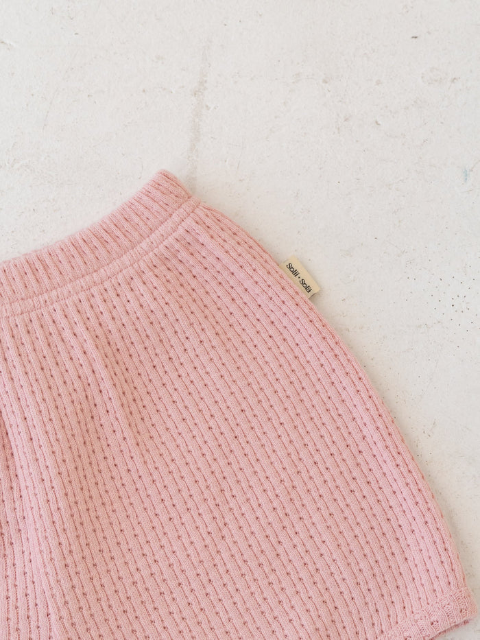 Puff knit shorts