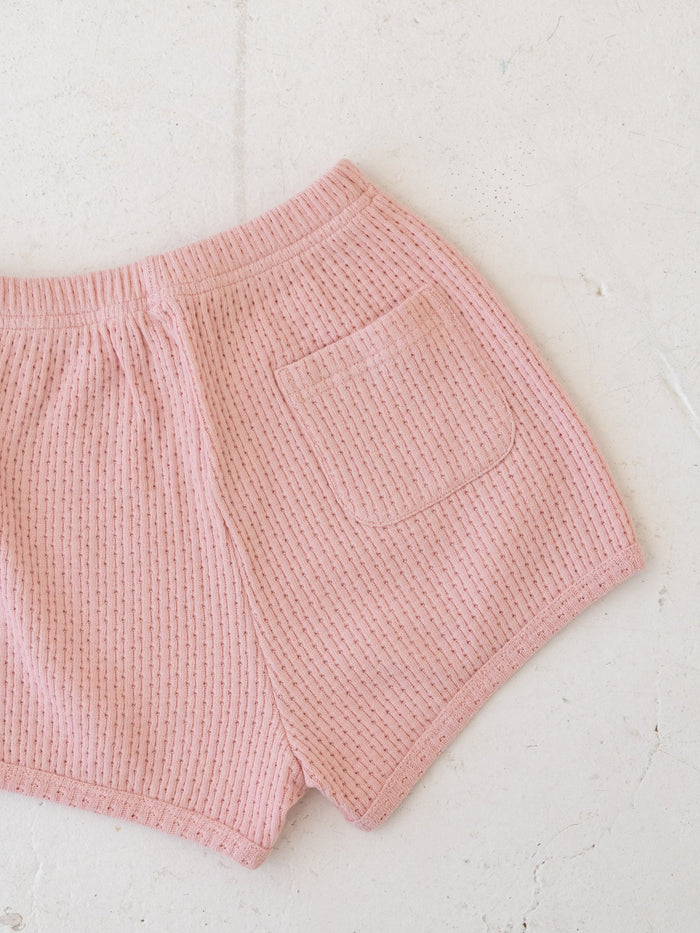 Puff knit shorts