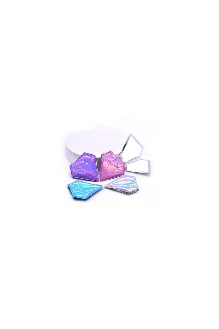 Radiant Diamond Leather Compact Mirrors (Set of 6 pcs) - COCOMELODY