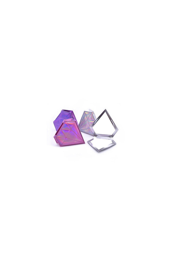 Radiant Diamond Leather Compact Mirrors (Set of 6 pcs) - COCOMELODY