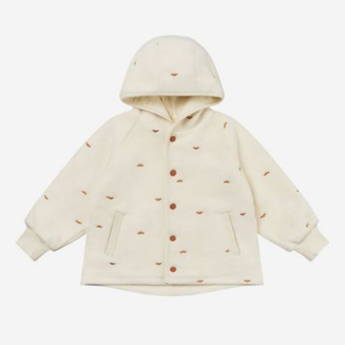 Recycled Fleece Embroidered Jacket - Fluffy Clouds
