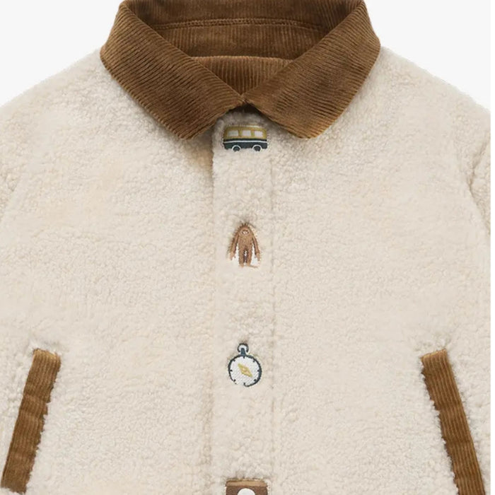 Recycled High Pile Fleece Kids Bomber Jacket - Could