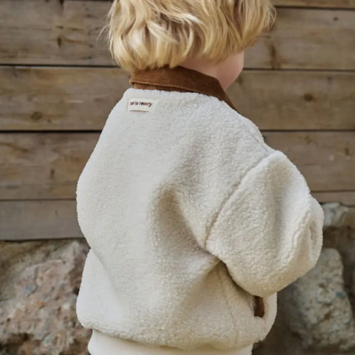 Recycled High Pile Fleece Kids Bomber Jacket - Could