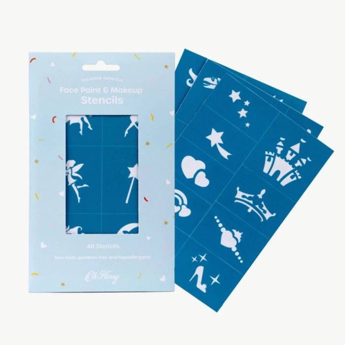 Reusable Adhesive Face Paint + Makeup Stencils