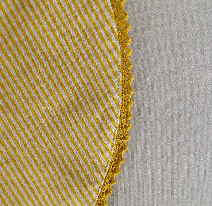 Reversible Yellow Checks & Stripe Sun Hat for Kids CAP Yo Baby India