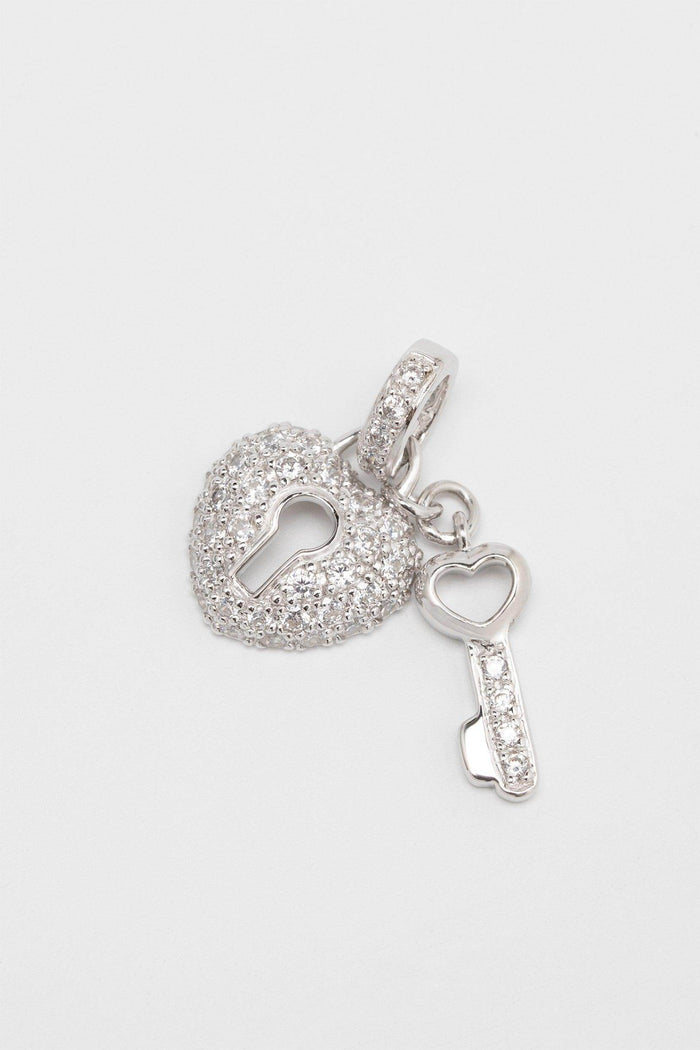 Rhodium plated Necklace Pendant CX0018 - COCOMELODY