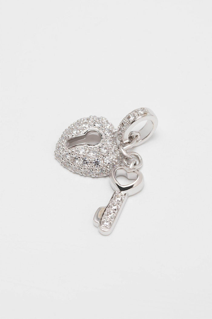 Rhodium plated Necklace Pendant CX0018 - COCOMELODY