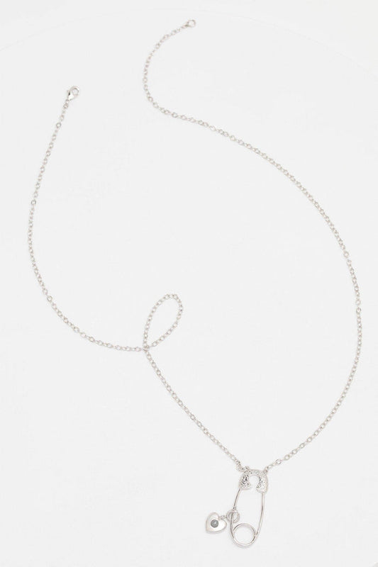Rhodium plated Necklaces CX0011 - COCOMELODY