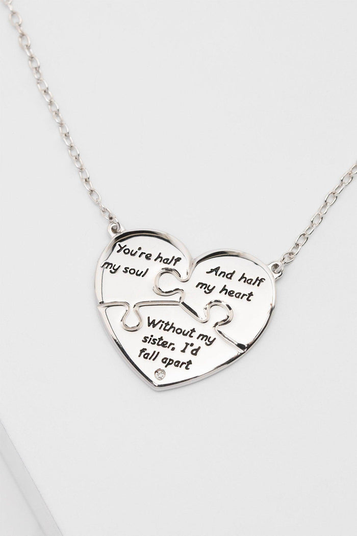 Rhodium plated Necklaces CX0014 - COCOMELODY