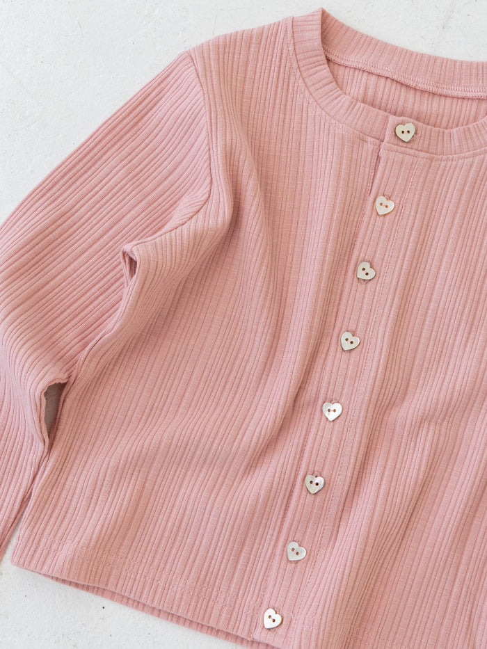 Ribbed cardigan