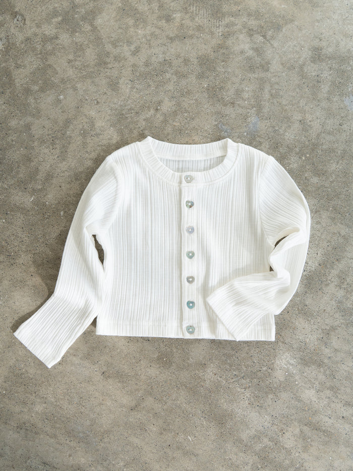 Ribbed cardigan