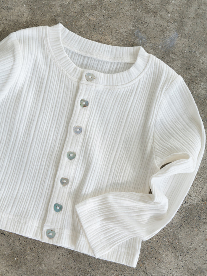 Ribbed cardigan