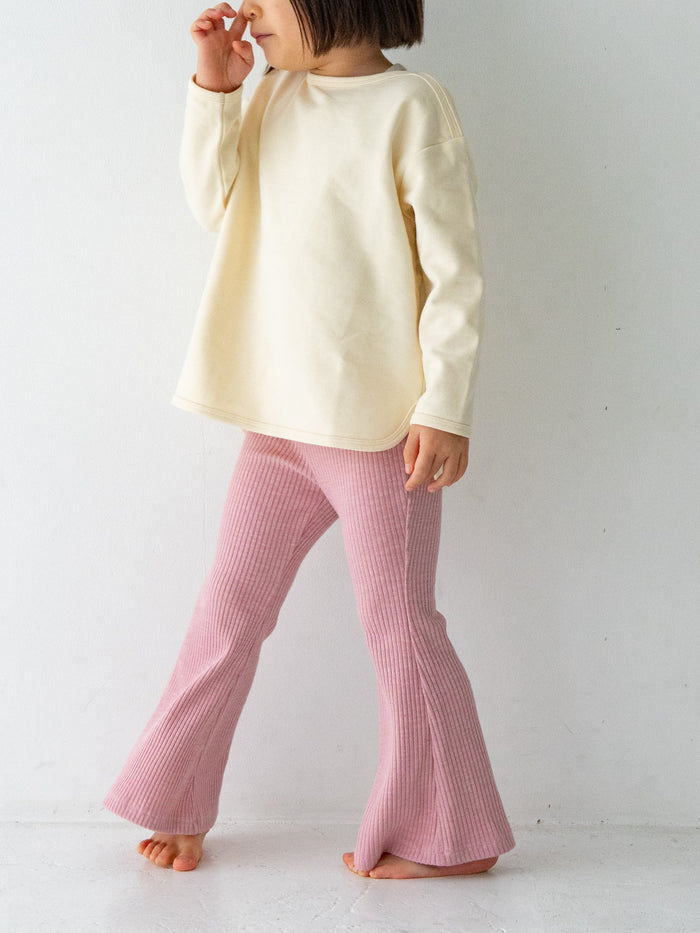 Ribbed flare pants