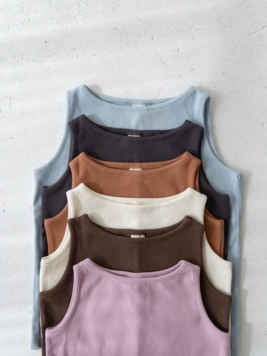 Ribbed sleeveless