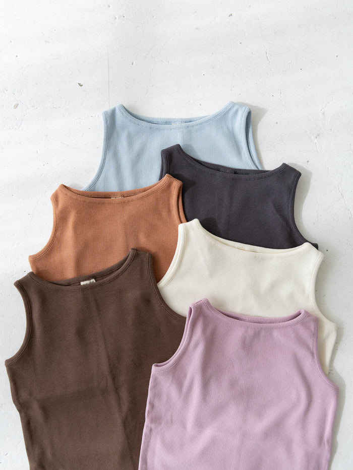 Ribbed sleeveless