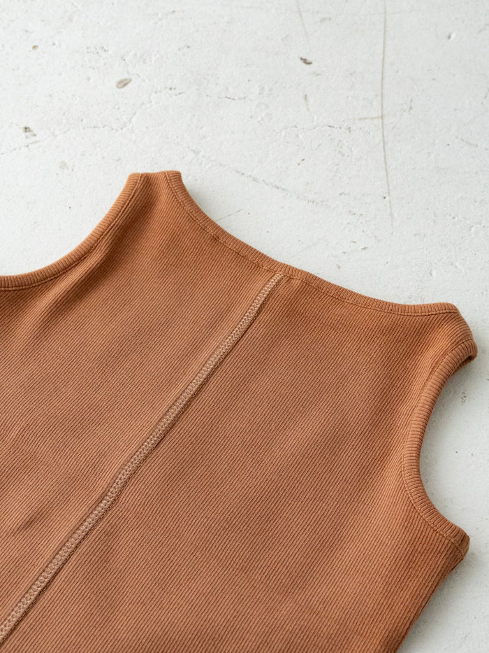 Ribbed sleeveless