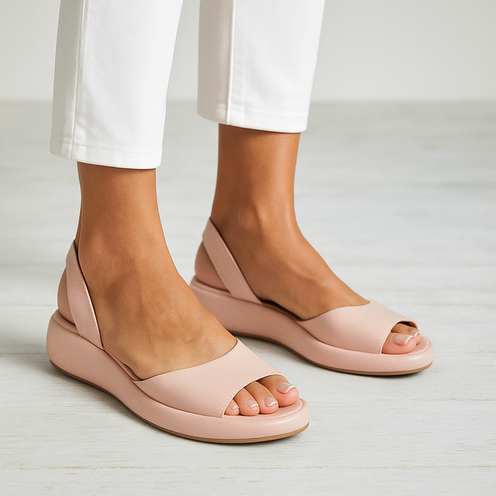 Riley - Orthopedic Sandals for Women with Cushioned Wedge Sole and Slingback Strap