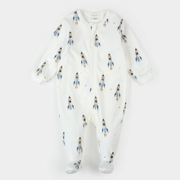 Rocket Print, Footed Sleeper