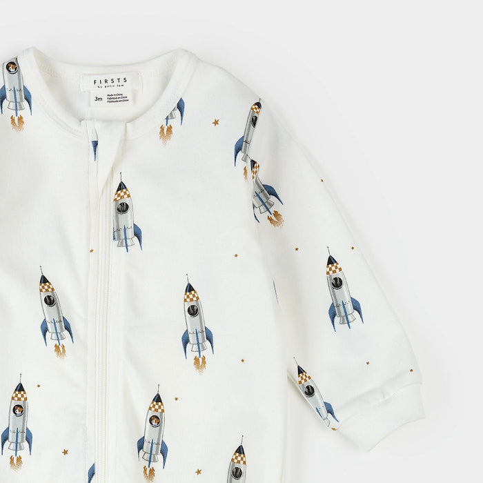 Rocket Print, Footed Sleeper