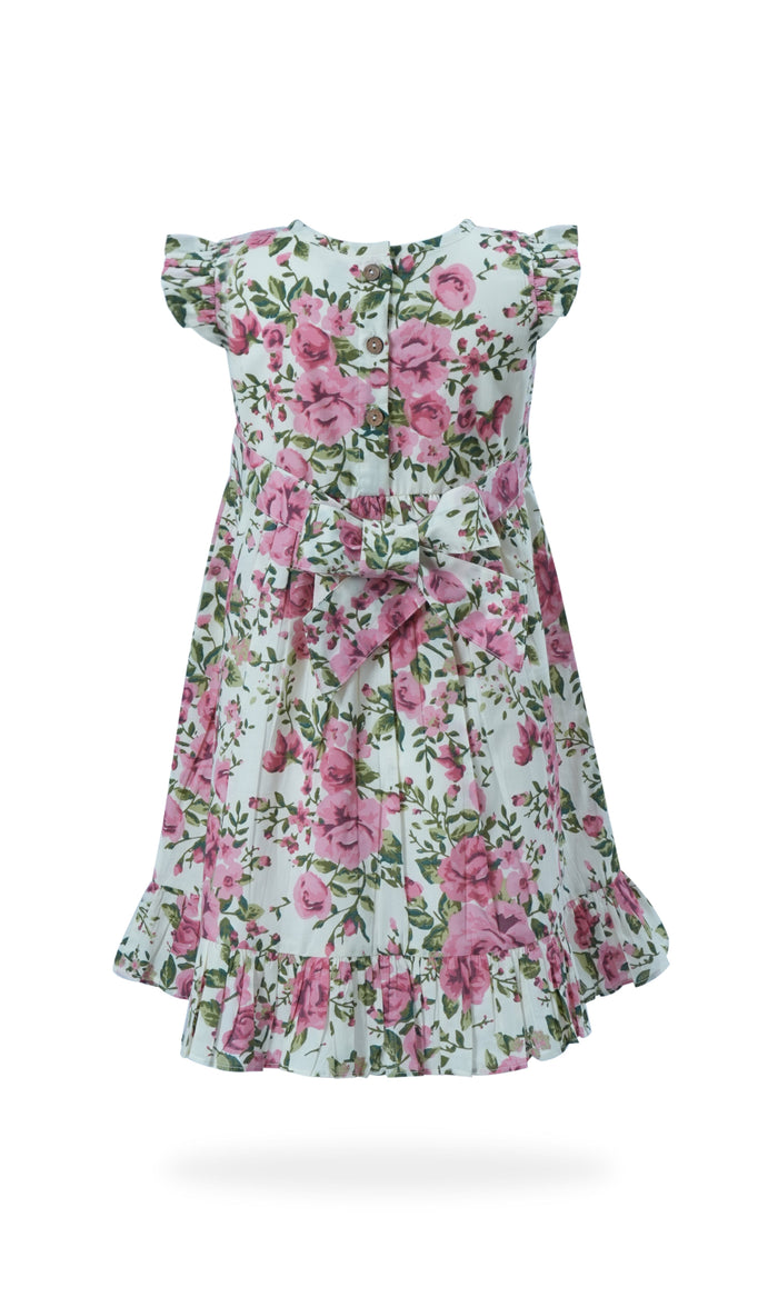 Rosa Dress : WHITE : Infant : Toddler : Tween dress & diaper cover Yo Baby India