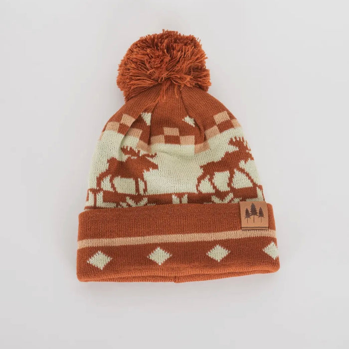 Rust Moose Kids Beanie