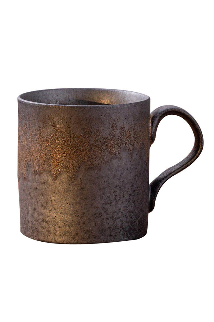 Rustic Coffee Mug and Saucer Set CGF0172 (Set of 1 pcs) - COCOMELODY