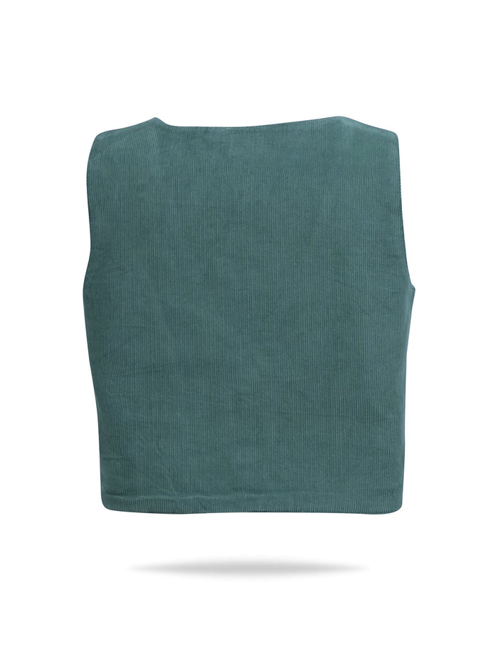 Corduroy Vest : SAGE : Toddler : Tween : Unisex Waistcoat Yo Baby India