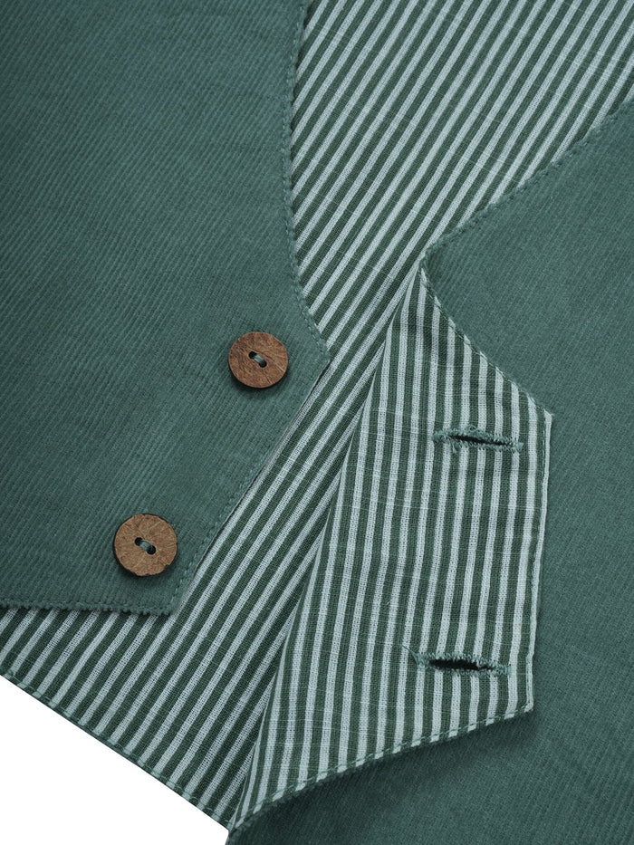 Corduroy Vest : SAGE : Toddler : Tween : Unisex Waistcoat Yo Baby India