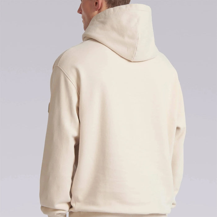 Sandbanks - Raised Rubber Logo Hoodie in Stone - Nigel Clare