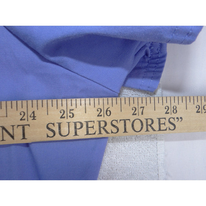 Scrubstar Premium Womens 2XL Periwinkle Blue V Neck Scrub Top Orange Trim3