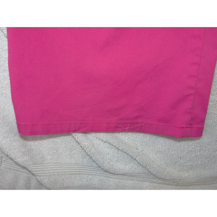 Scrubstar Womens Pink Cargo Scrub Pants Elastic Waist Straight Leg Small 35535