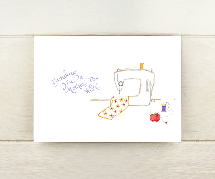 Sewing Machine Mother's Day Card