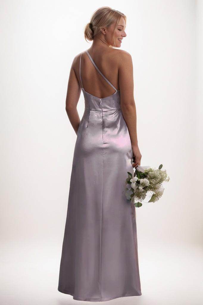 Sheath Bridesmaid Dress with High Split in Light Blue CB0795 - COCOMELODY