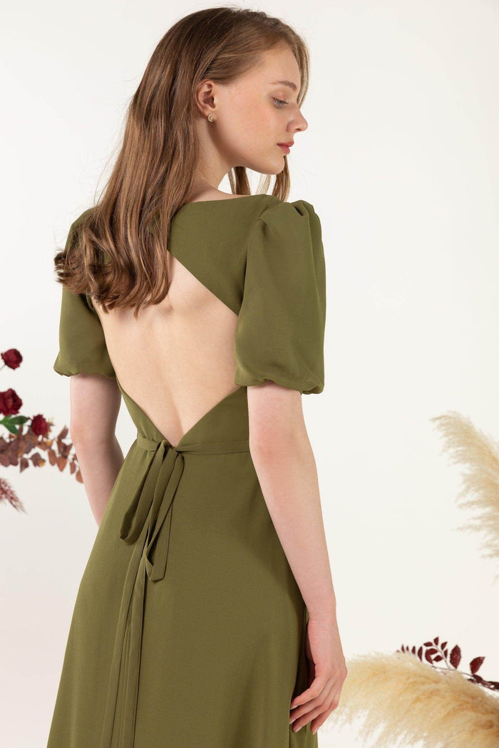 Sheath-Column Floor Length Chiffon Bridesmaid Dress CB0475 - COCOMELODY