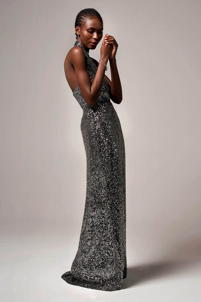 Sheath-Column Floor Length Sequined Dress CB0401 - COCOMELODY