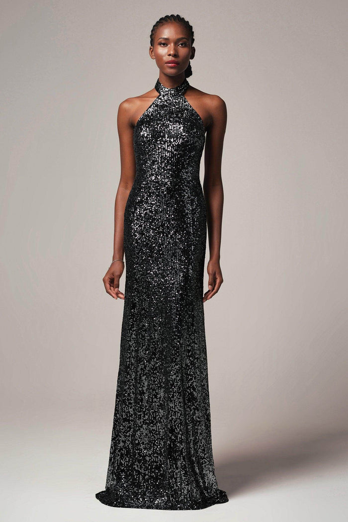 Sheath-Column Floor Length Sequined Dress CB0401 - COCOMELODY
