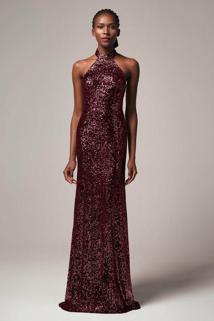 Sheath-Column Floor Length Sequined Dress CB0401 - COCOMELODY