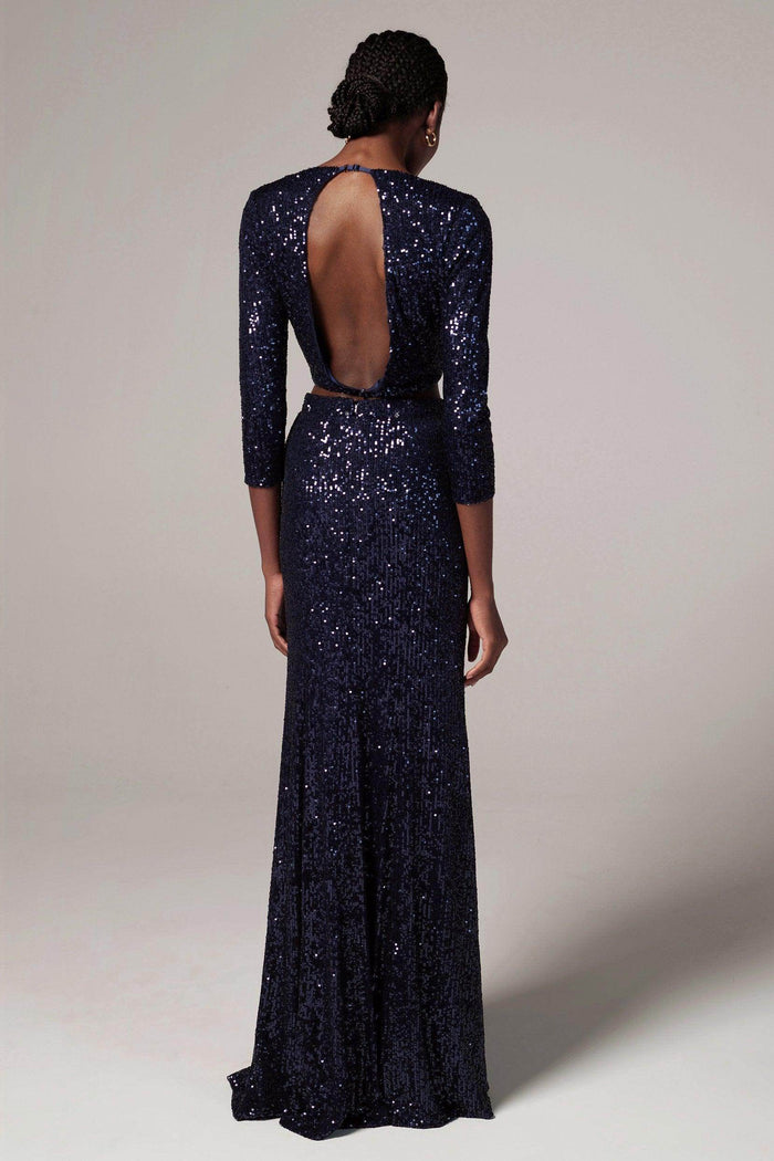 Sheath-Column Floor Length Sequined Dress CS0293 - COCOMELODY