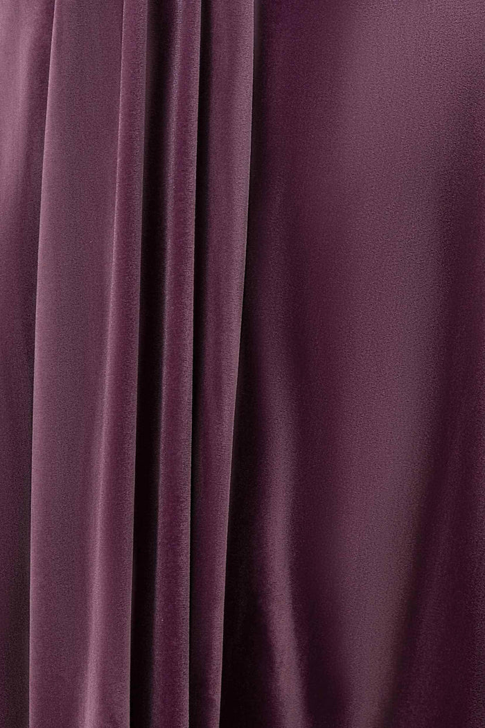 Sheath-Column Floor Length Velvet Bridesmaid Dress Formal Dresses CB0524 - COCOMELODY