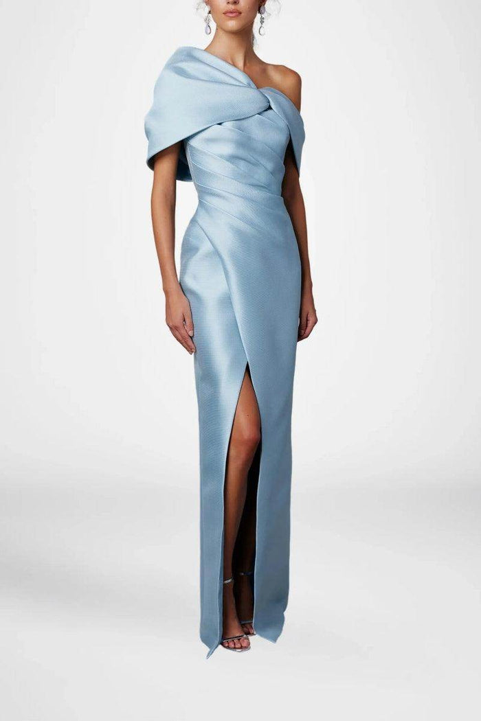 Sheath Column Half Sleeves Floor Length Mother Dresses CM0376 - COCOMELODY