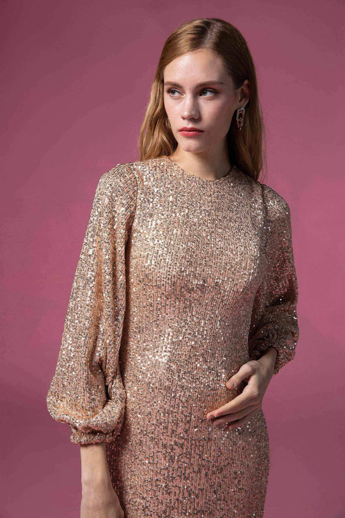 Sheath-Column Short-Mini Sequined Dress CB0400 - COCOMELODY
