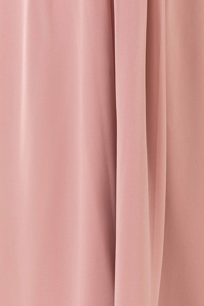 Sheath Sweep-Brush Train Chiffon Bridesmaid Dress CB0457 - COCOMELODY