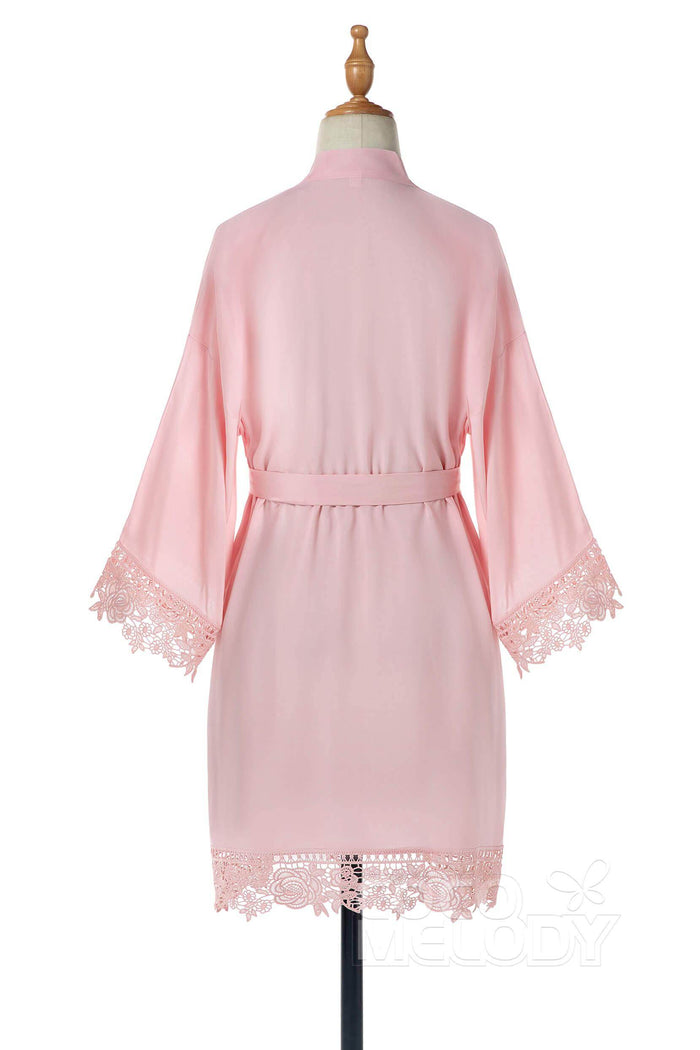 Short Cotton and Lace Robes CZ0212 - COCOMELODY